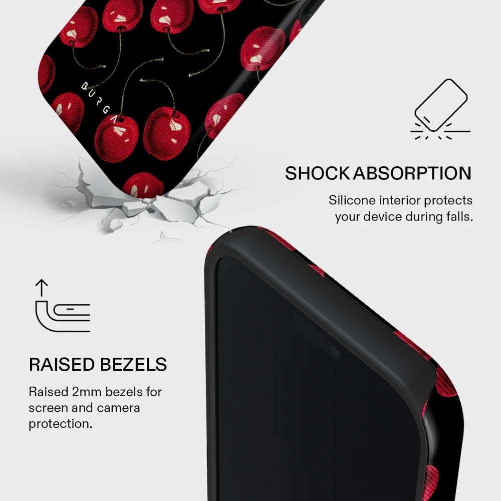 Burga iPhone 17 Pro Max Tough Fashion Case - MagSafe Compatible - Cherrybomb