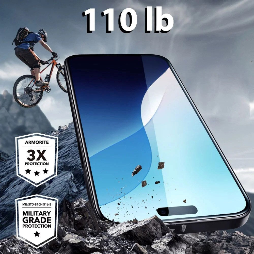ESR iPhone 16 Armorite Screen Protection Tempered Glass w. Mounting Box - Transparent