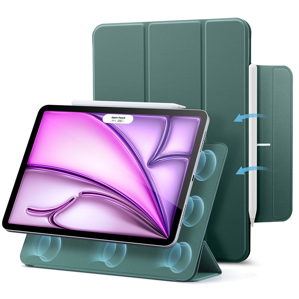 ESR iPad Air 13" (2025 / 2024) Rebound Magnetic Flip Case - Green
