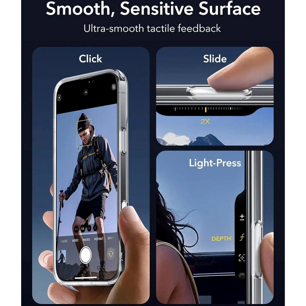 ESR iPhone 16 Plus Classic Hybrid Case with Camera Control Button - MagSafe Compatible - Transparent