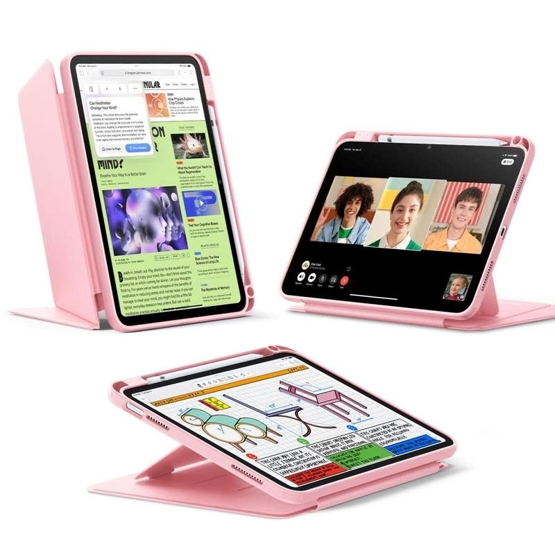 iPad 11" (2025) / 10.9" (2024/2022) ESR Flip Hybrid Case - Pink