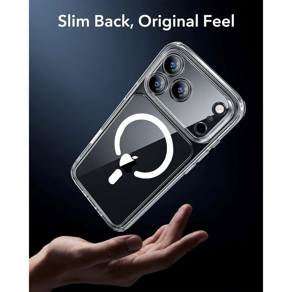 ESR iPhone 17 Pro Classic Hybrid Case with Camera Control Button - MagSafe Compatible - Transparent