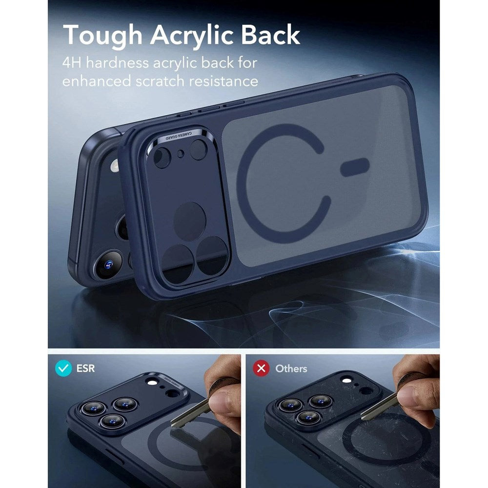 ESR iPhone 17 Pro Classic Hybrid Case with Camera Control Button - MagSafe Compatible - Matte Blue