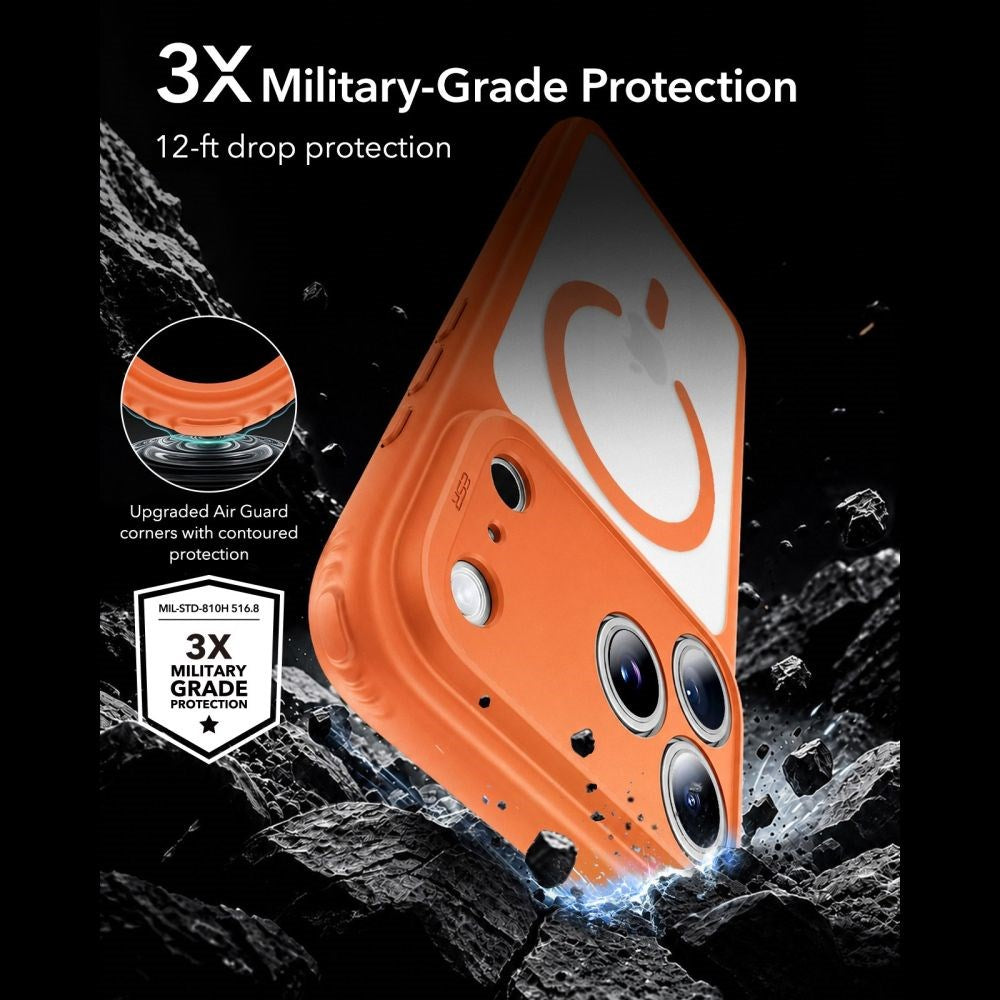 iPhone 18 Pro / 17 Pro ESR Classic Hybrid Case - MagSafe Compatible - Orange