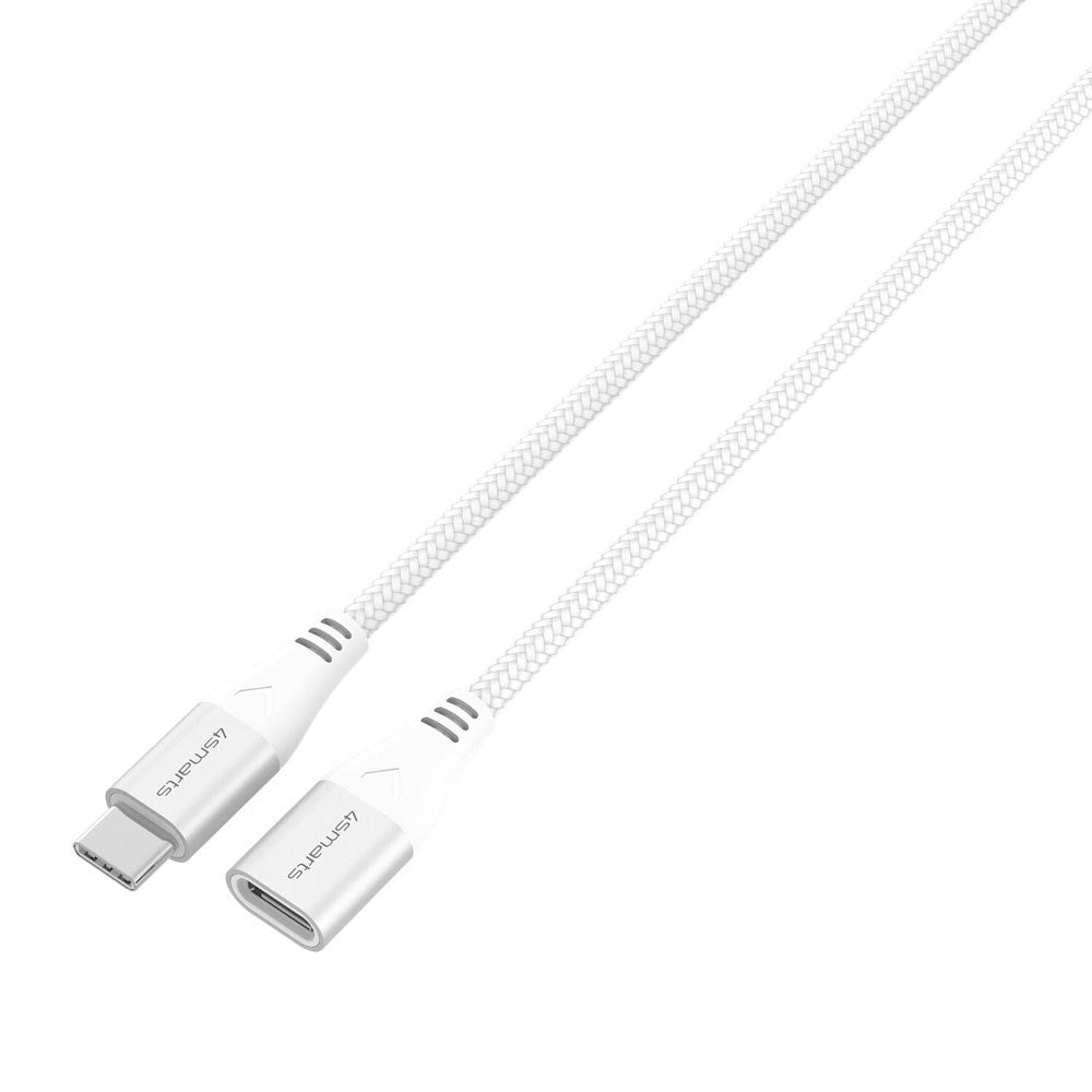4smarts 60W USB-C Extension Cable - 1.5m - White