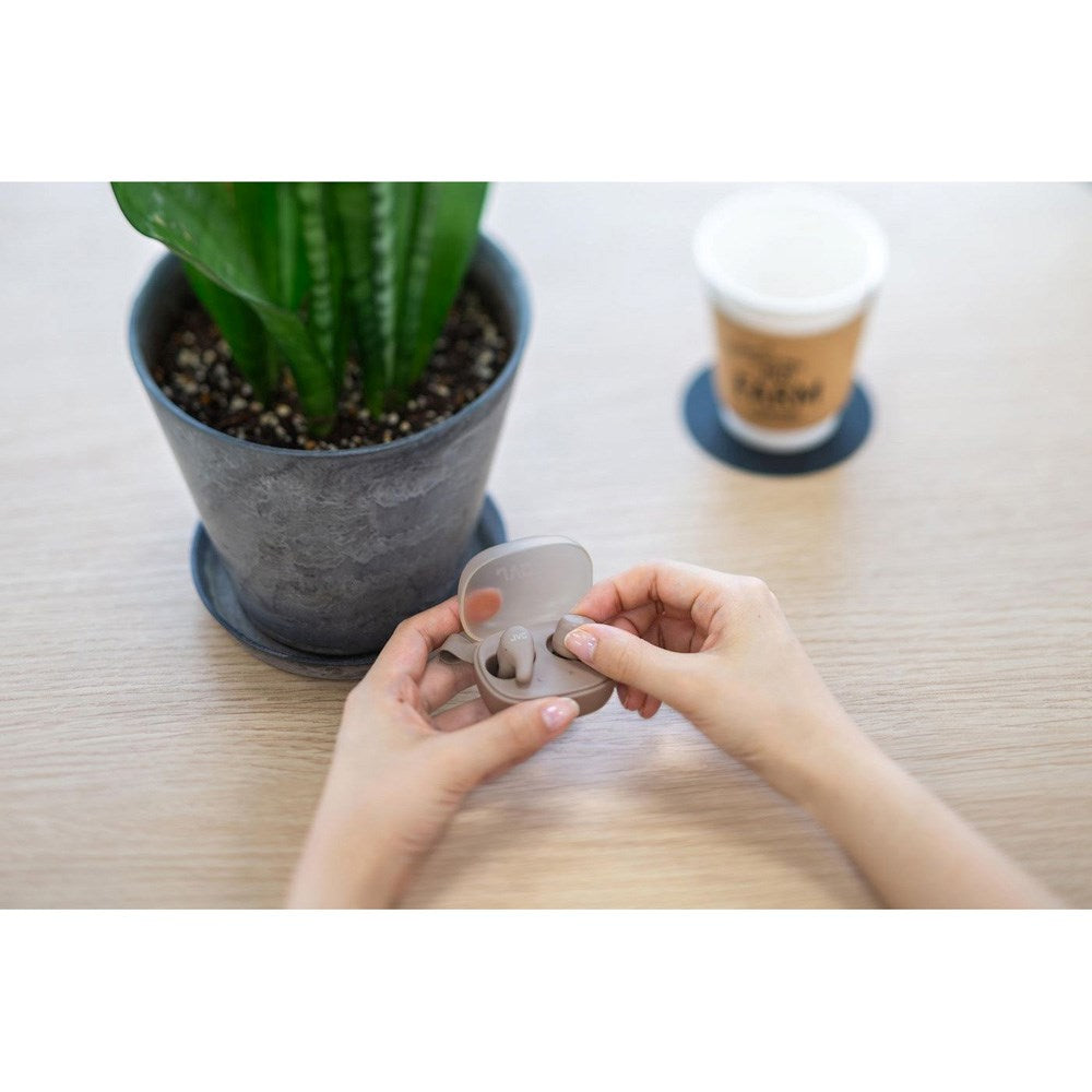 JVC Gumy HA-A23T True Wireless In-Ear Headphones - Active Noise Cancelling - Beige