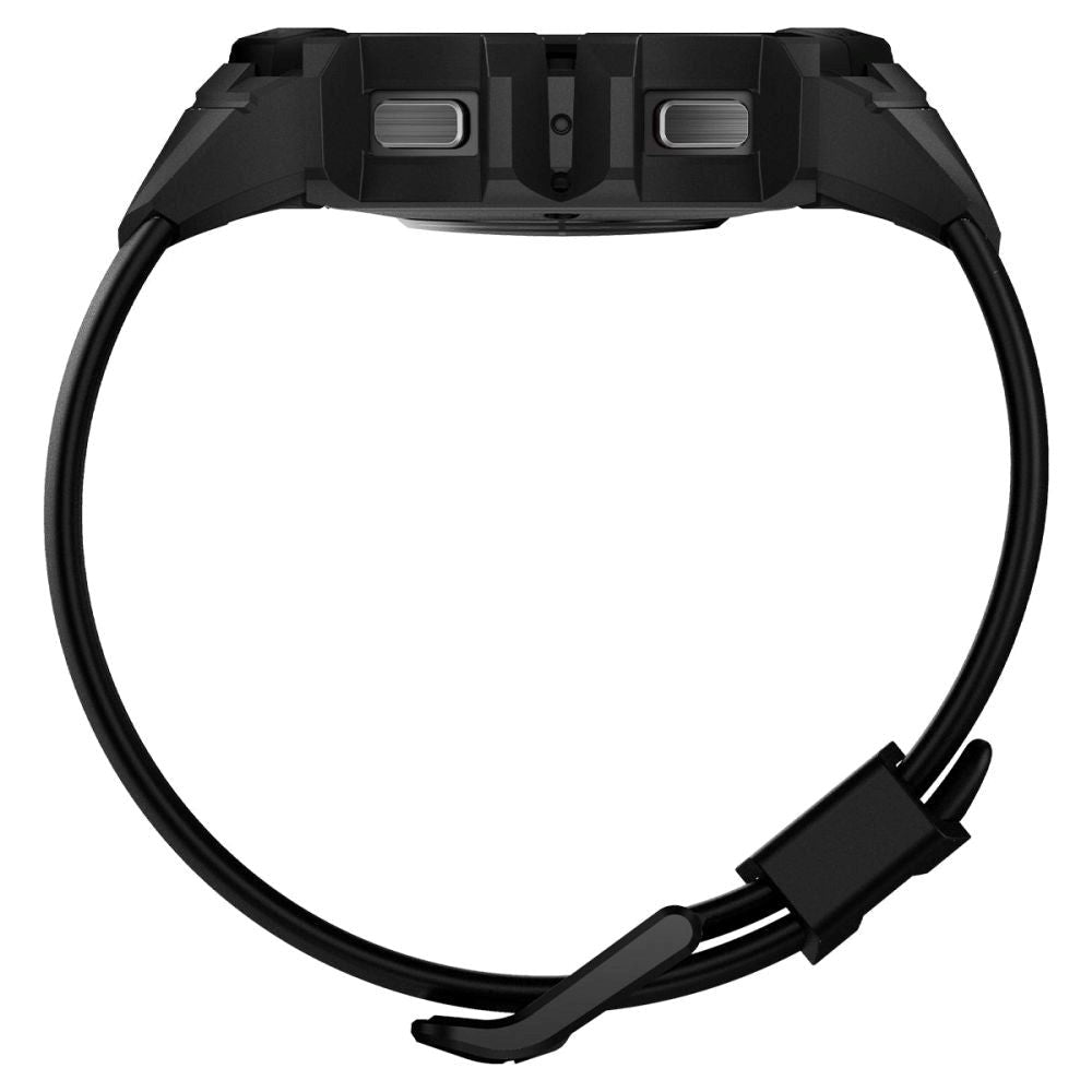 Samsung Galaxy Watch 4 / 5 (44mm) SPIGEN Rugged Armor Pro Case - Plastic Case w. Strap - Black