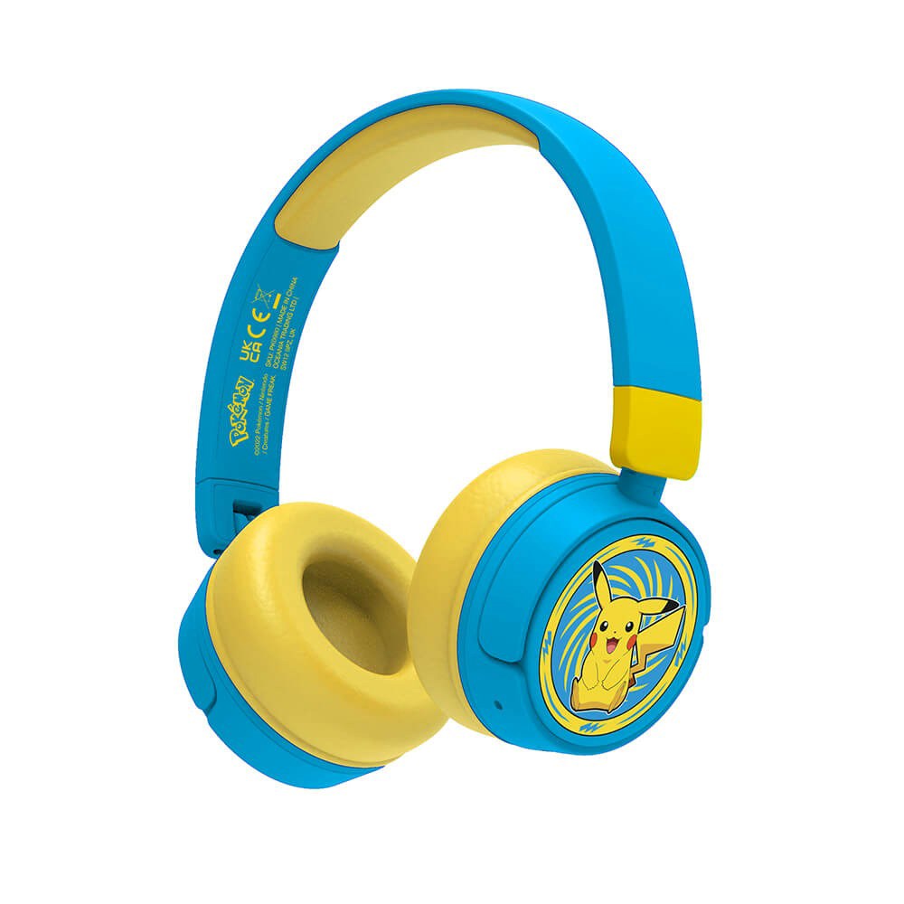 Pokémon OTL On-Ear Wireless Headphones for Kids - Blue / Yellow