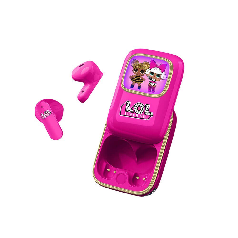 L.O.L. Surprise OTL True Wireless In-Ear Headset with Slide-Up Charging Case - Pink