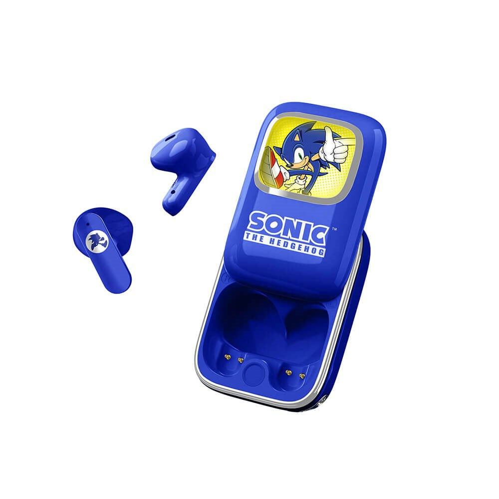 SONIC the Hedgehog OTL True Wireless In-Ear Headset with Slide-Up Charging Case - Blue