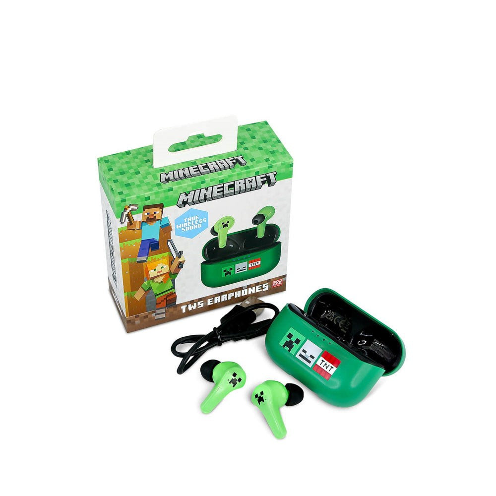 Minecraft OTL In-Ear True Wireless Headphones - Green