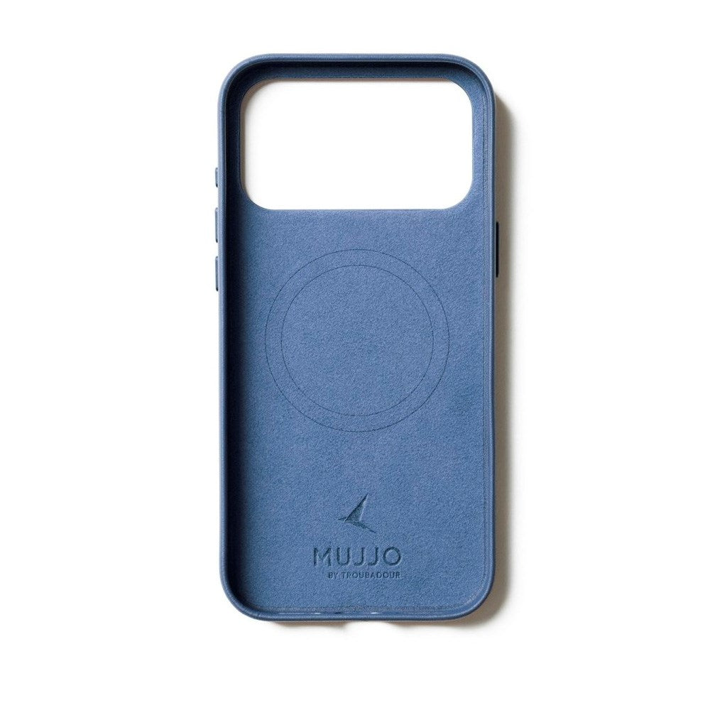 Mujjo iPhone 17 Pro Max Leather Case - MagSafe Compatible - Monaco Blue