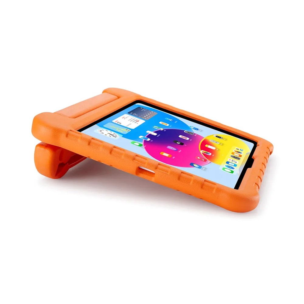 iPad 10.9" (2024/2022) Pipetto Children's Case w. Handle and Stand Function - Orange