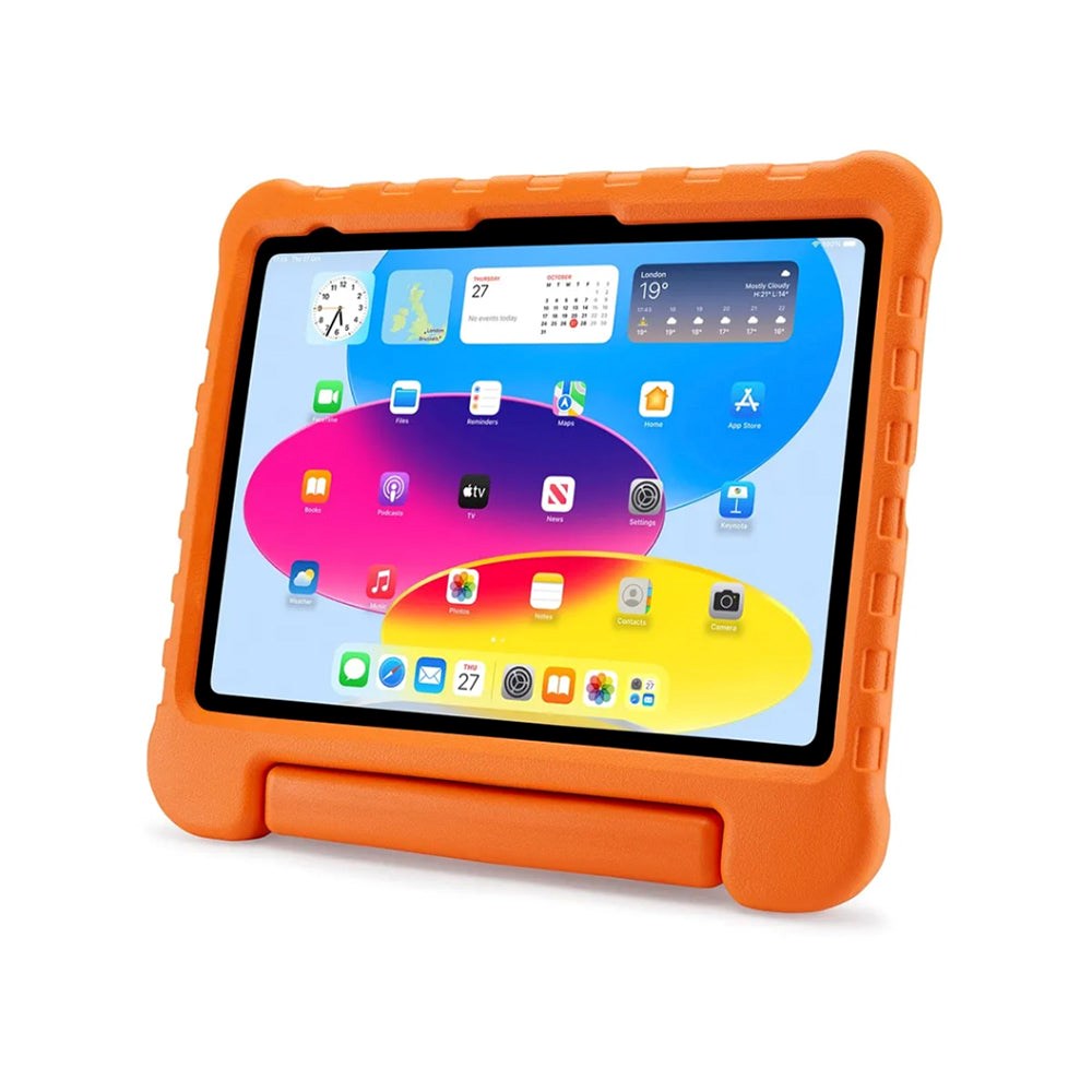 iPad 10.9" (2024/2022) Pipetto Children's Case w. Handle and Stand Function - Orange