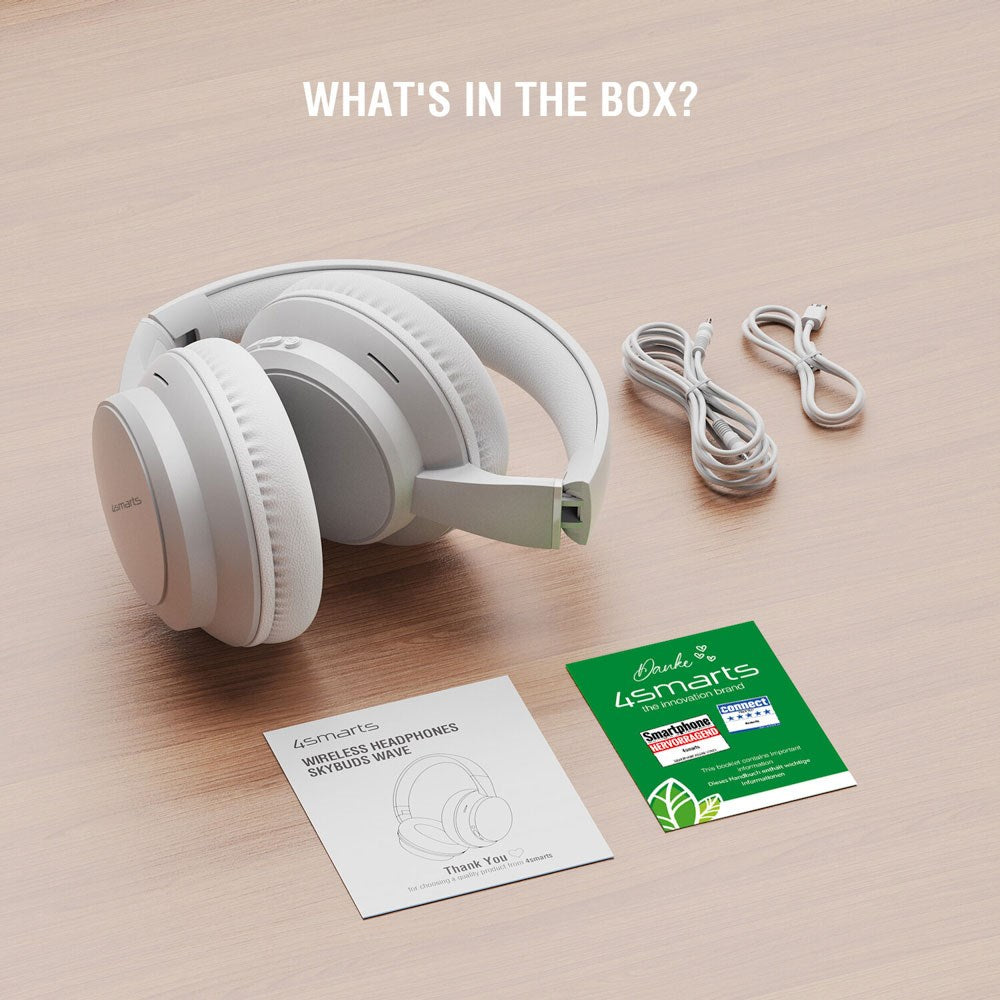 4smarts True Wireless SkyBuds Wave Headphones - Over-Ear - White