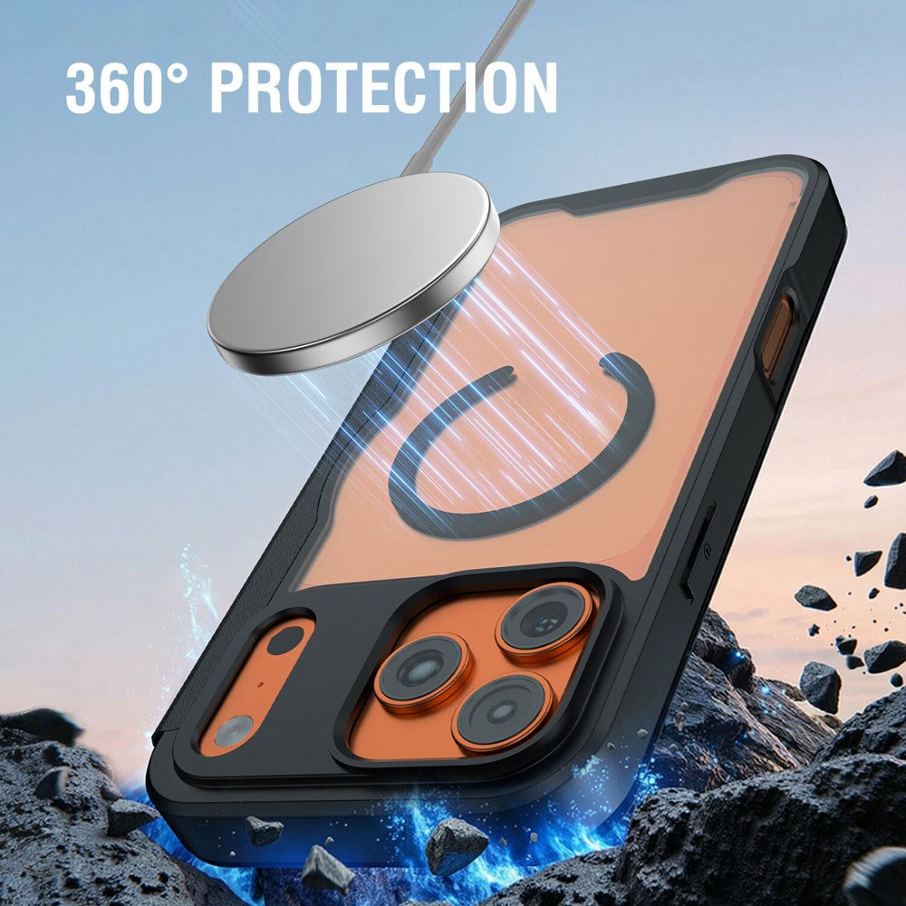 iPhone 17 Pro 4smarts Urban Pro Flip Case - MagSafe Compatible - Transparent / Black