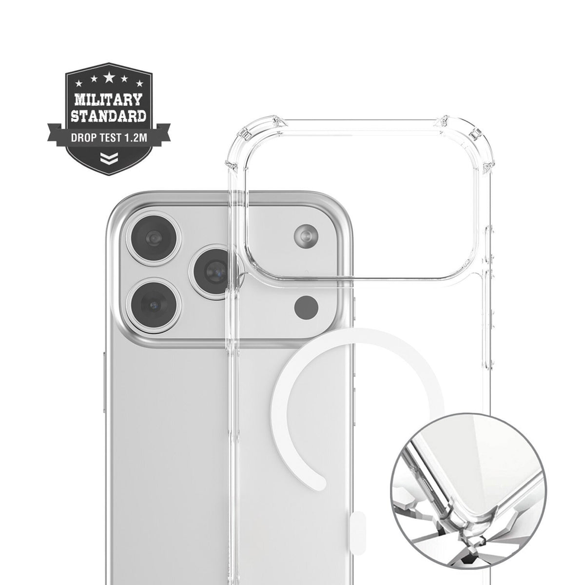 iPhone 18 Pro Max / 17 Pro Max 4Smarts IBIZA Hybrid Case - MagSafe Compatible - Transparent