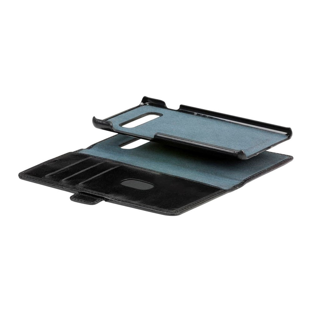 Samsung Galaxy S10+ (Plus) dbramante1928 Lynge 2-in-1 Genuine Leather Flip Case - Black