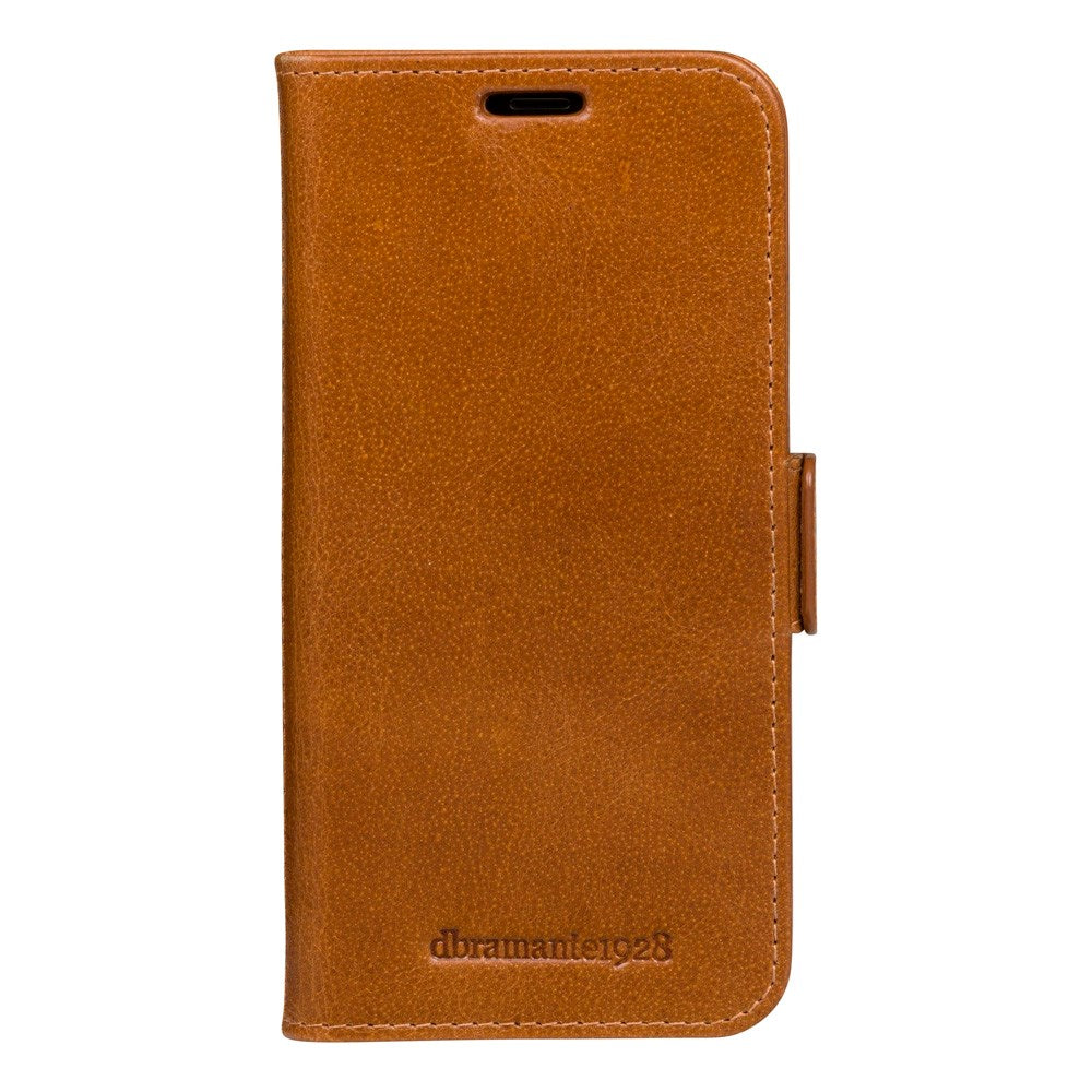iPhone 11 Pro dbramante1928 Copenhagen Genuine Leather Flip Case with Wallet - Tan
