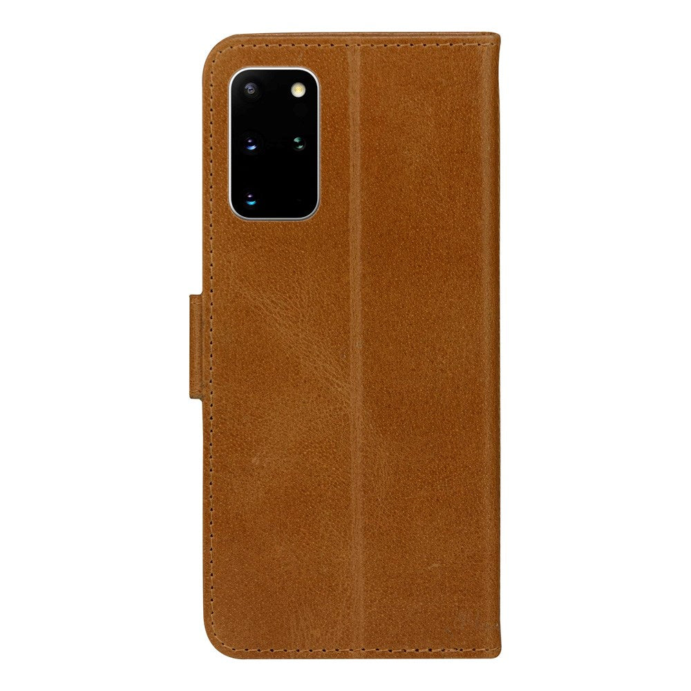 Samsung Galaxy S20+ (Plus) dbramante1928 Copenhagen Slim Genuine Leather Flip Case with Wallet - Tan