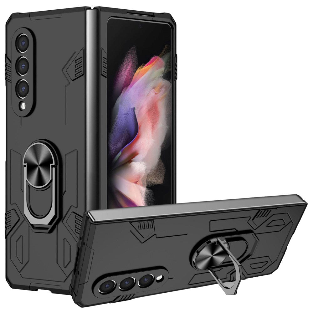 EIDERWOOD Samsung Galaxy Z Fold4 (5G) Tough Case with Kickstand - Black