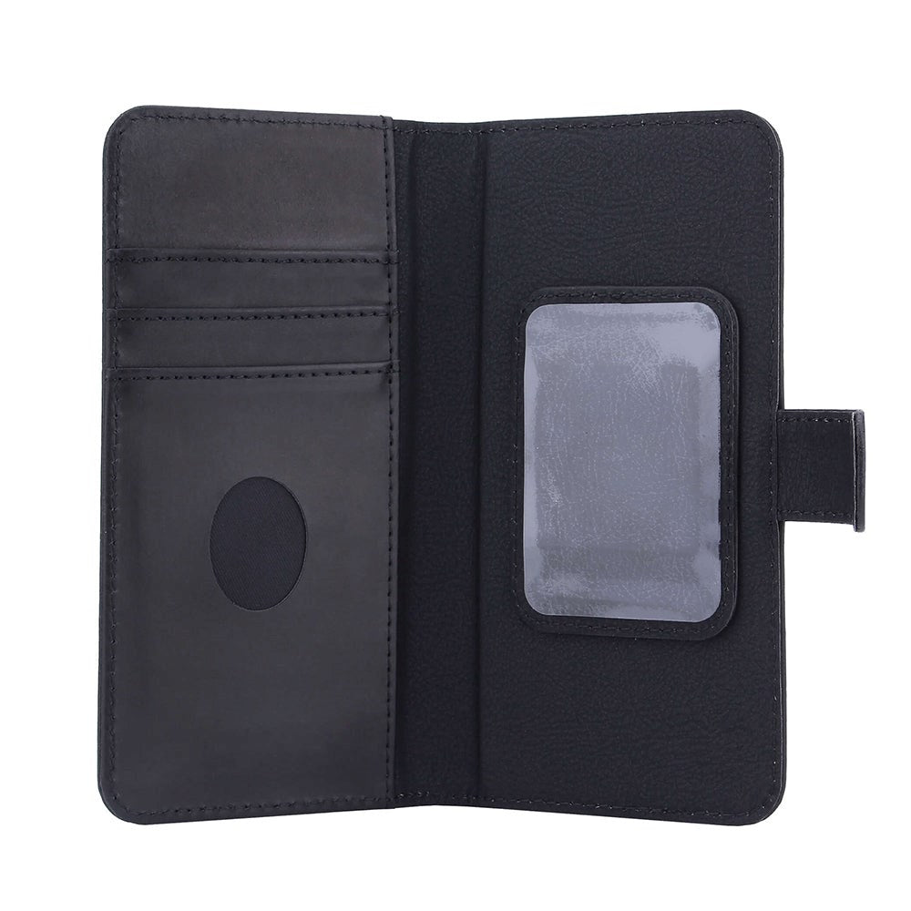 RadiCover 2-in-1 - Genuine Leather Universal Case L - 86% Radiation Protection - Black'