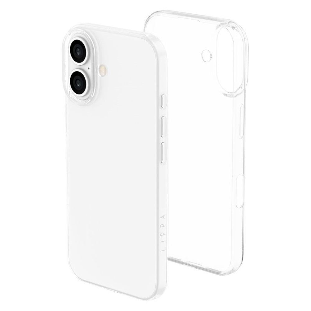 iPhone 16 Lippa Slim Flexible Plastic Case - Transparent