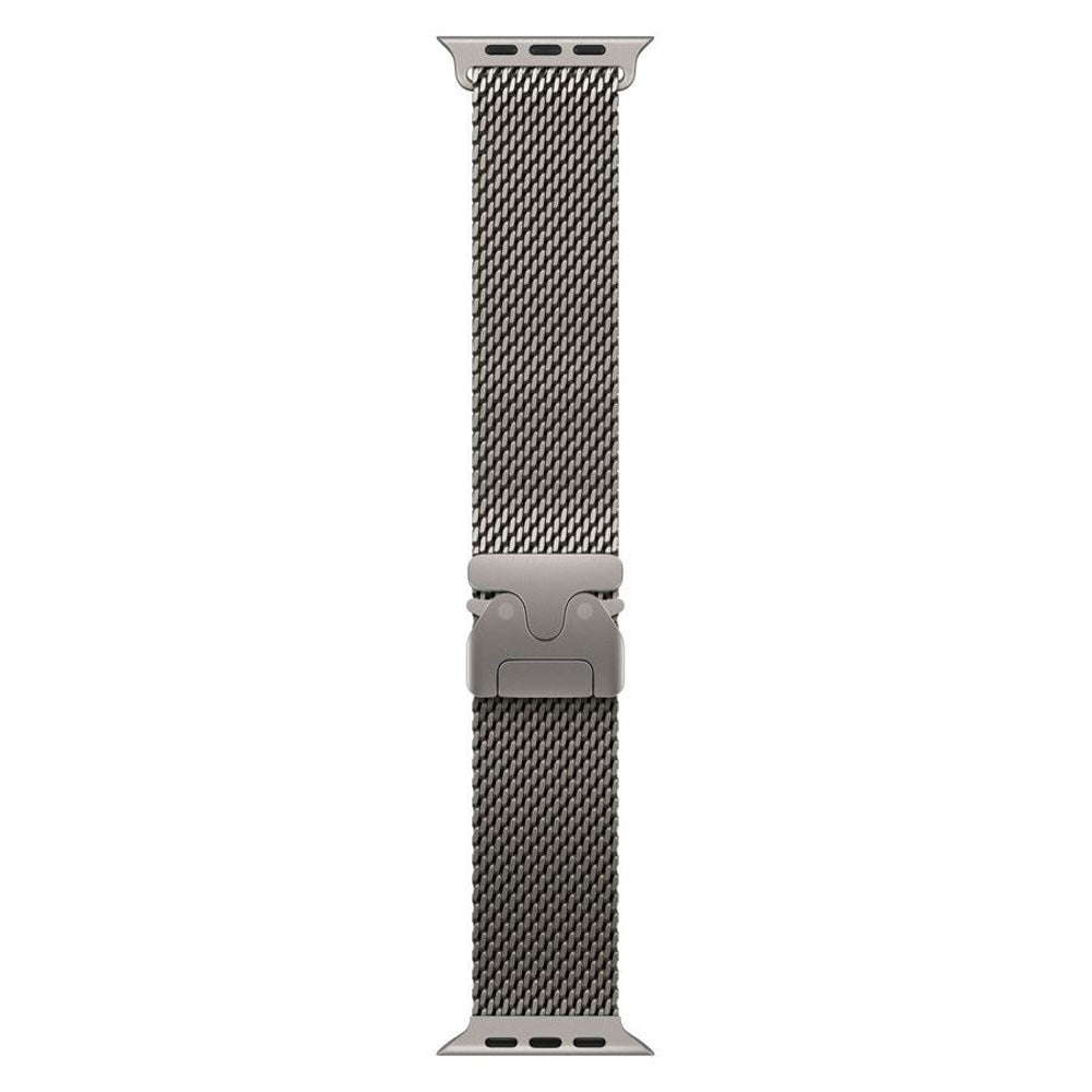 Apple Watch (42/44/SE/45/46/49mm) Lippa Titanium Strap with Lock - Silver