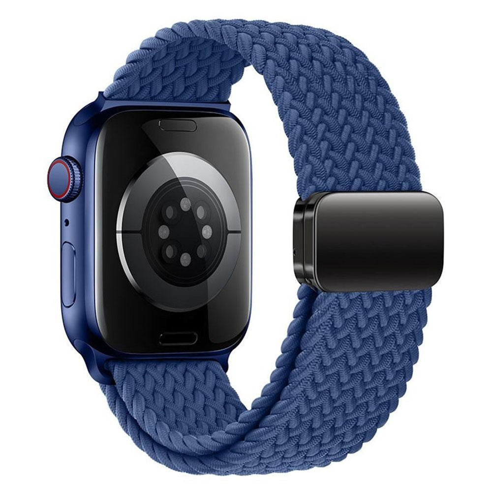 Apple Watch (42/44/SE/45/46/49mm) Lippa Nylon Strap with Magnetic Lock - Blue