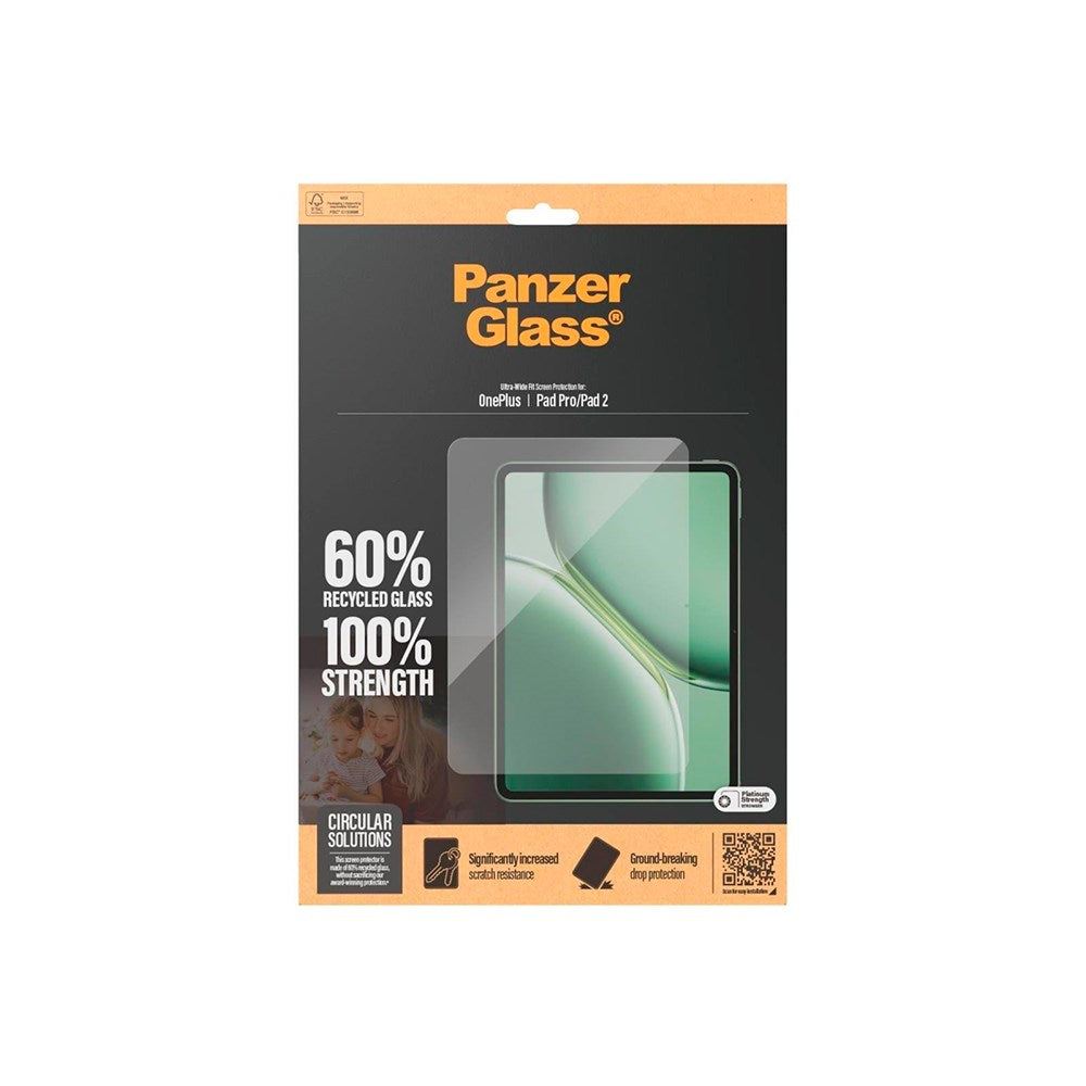 PanzerGlass OnePlus Pad 2 Ultra-Wide Fit Screen Protector Glass - Transparent