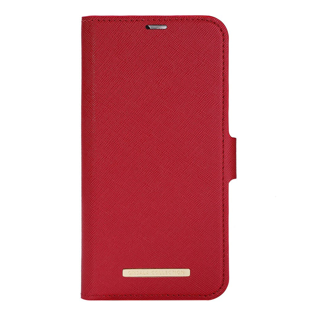 iPhone 14 Pro Max Onsala Fashion Collection Wallet Case w. Magnet - Red