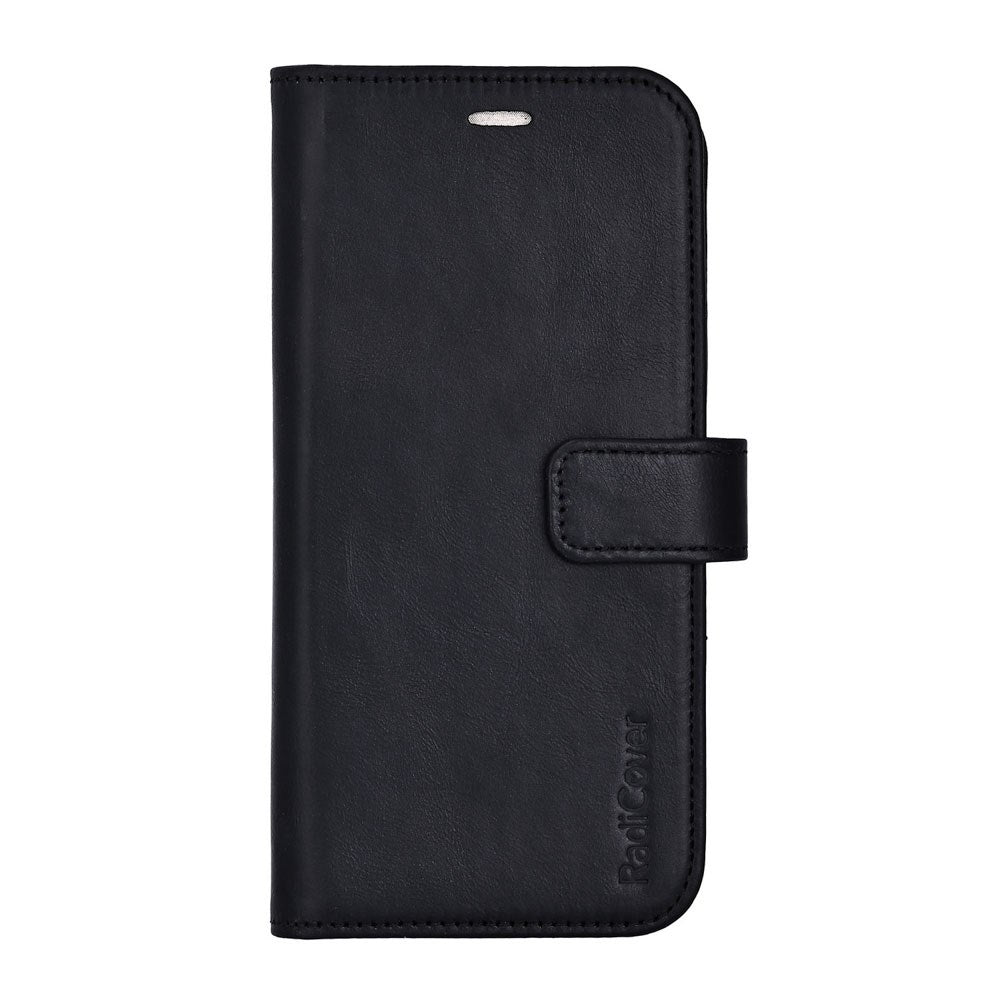 RadiCover Exclusive iPhone 17 2-in-1 Anti Radiation Leather Flip Case with Wallet - MagSafe Compatible - Black