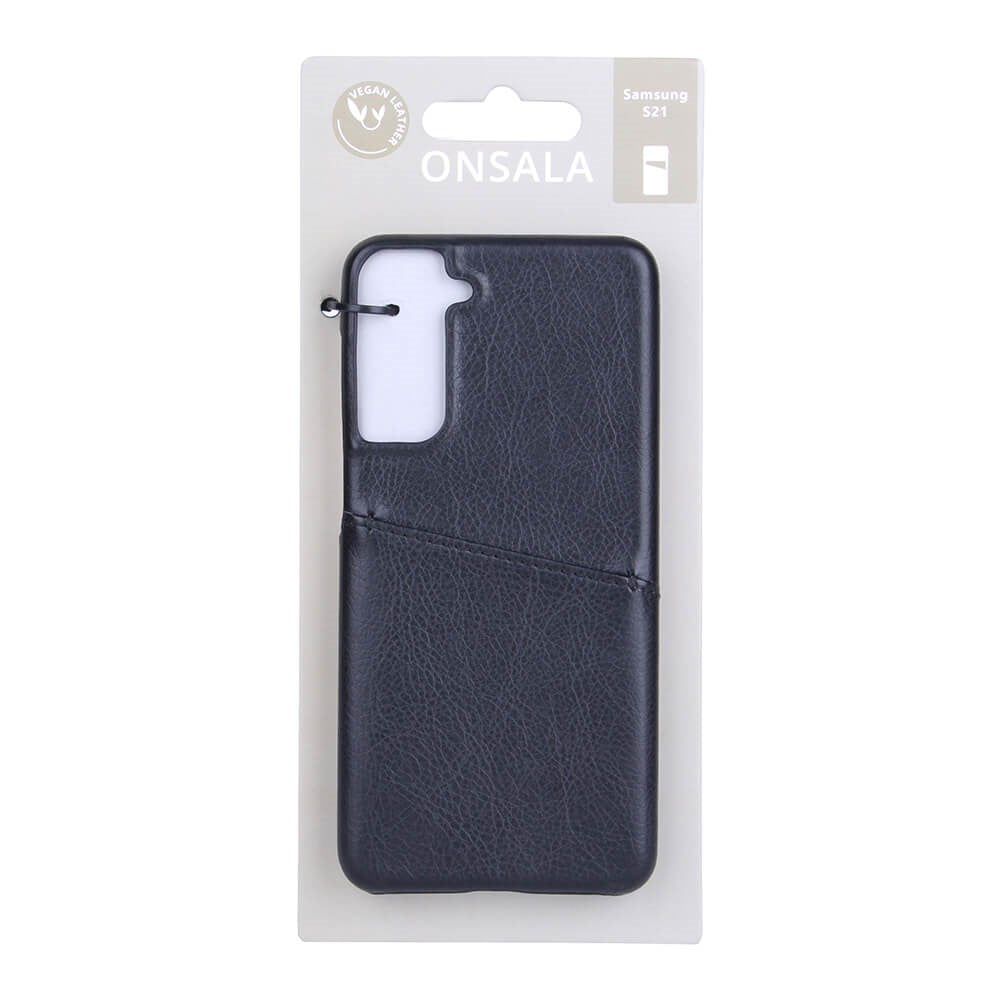Samsung Galaxy S21 Onsala Collection Leather Case w. Card pocket - Black