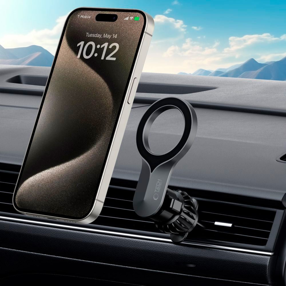 Tech-Protect N55 Magnetic Mobile Holder - MagSafe Compatible - Black