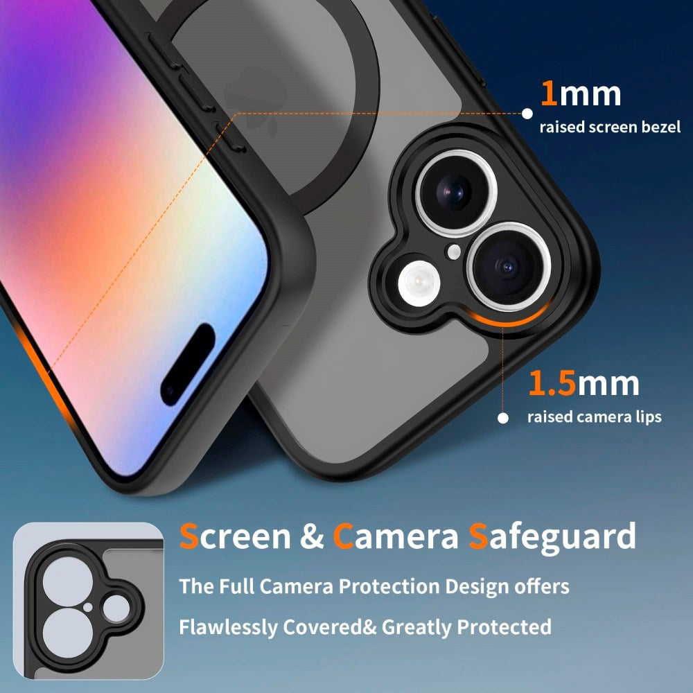 iPhone 17 Tech-Protect BasicMag Hybrid Case - MagSafe Compatible - Matte Black