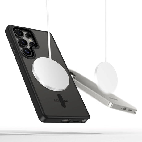 Samsung Galaxy S25 Ultra Tech-Protect Magmat Case - MagSafe Compatible - Transparent / Black