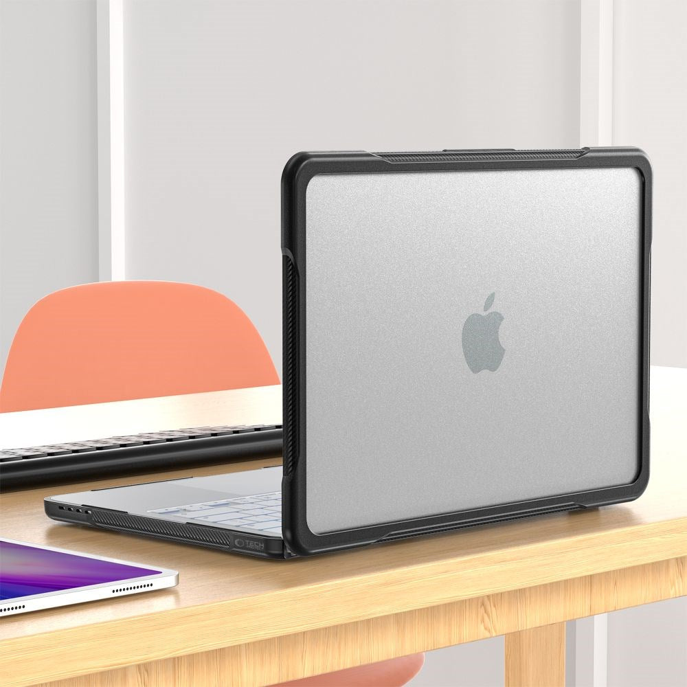 MacBook Neo 13 A18 Pro (2026) Tech-Protect Velar Hybrid Case - Transparent / Black