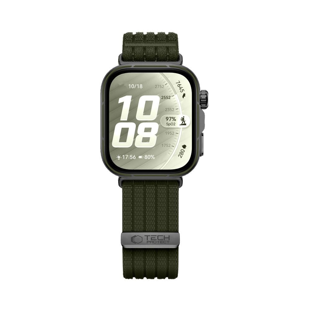 Huawei Watch Fit 5 Pro / 5 / 4 Pro / 4 / 3 Tech-Protect Nylon Strap - Green