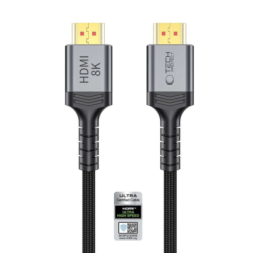Tech-Protect UltraBoost HDMI to HDMI Cable - 1m - Black