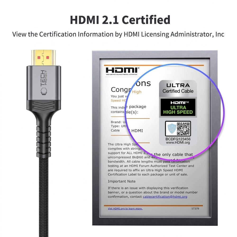 Tech-Protect UltraBoost HDMI to HDMI Cable - 3m - Black