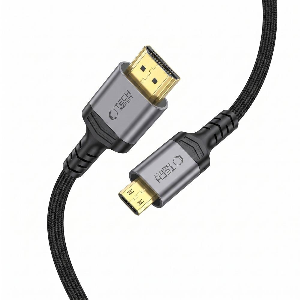 Tech-Protect UltraBoost Mini HDMI to HDMI Cable - 2m - Black