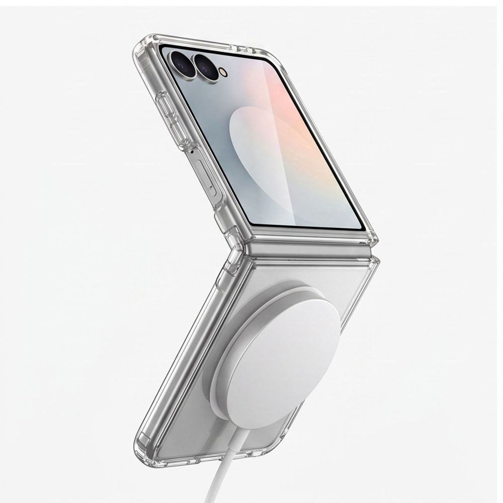 Samsung Galaxy Z Flip8 Tech-Protect Flexair Hybrid Case - MagSafe Compatible - Transparent