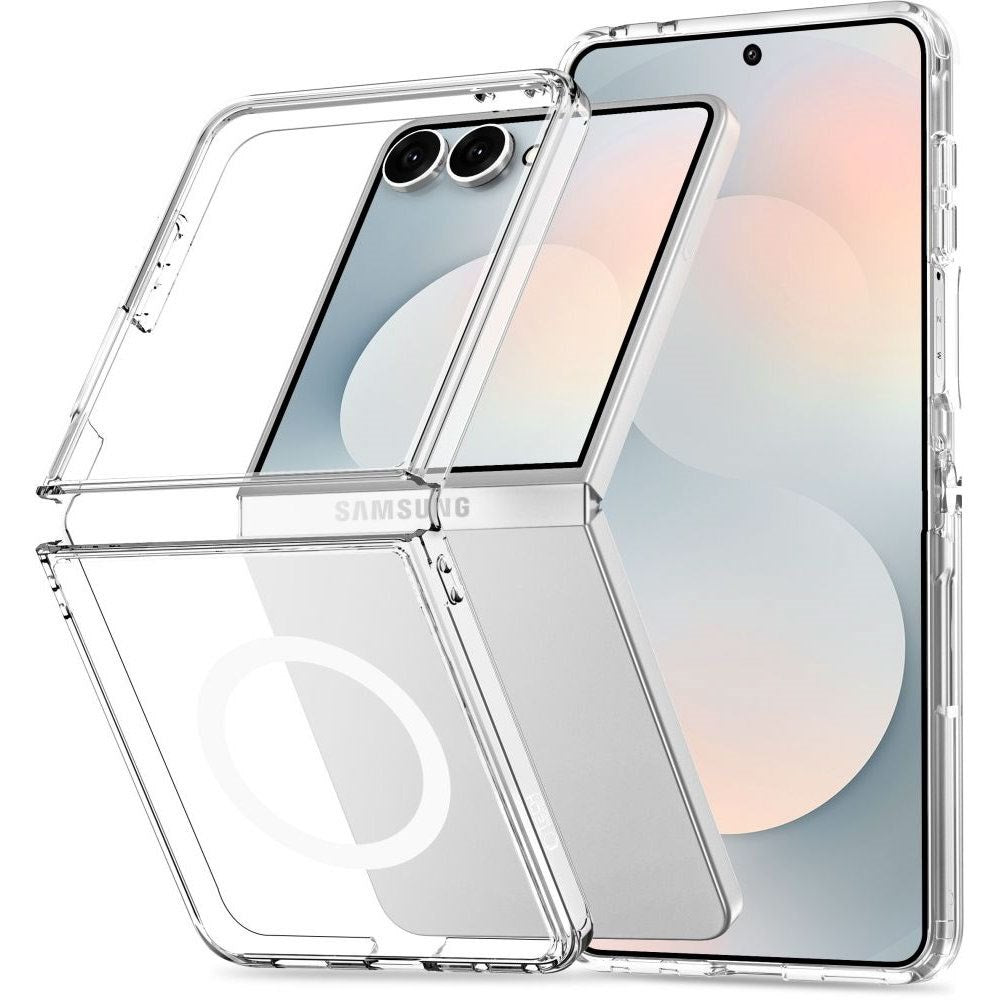 Samsung Galaxy Z Flip8 Tech-Protect Flexair Hybrid Case - MagSafe Compatible - Transparent