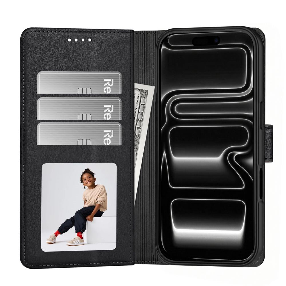 iPhone 18 Pro / 17 Pro Tech-Protect Wallet Flip Case - MagSafe Compatible - Black