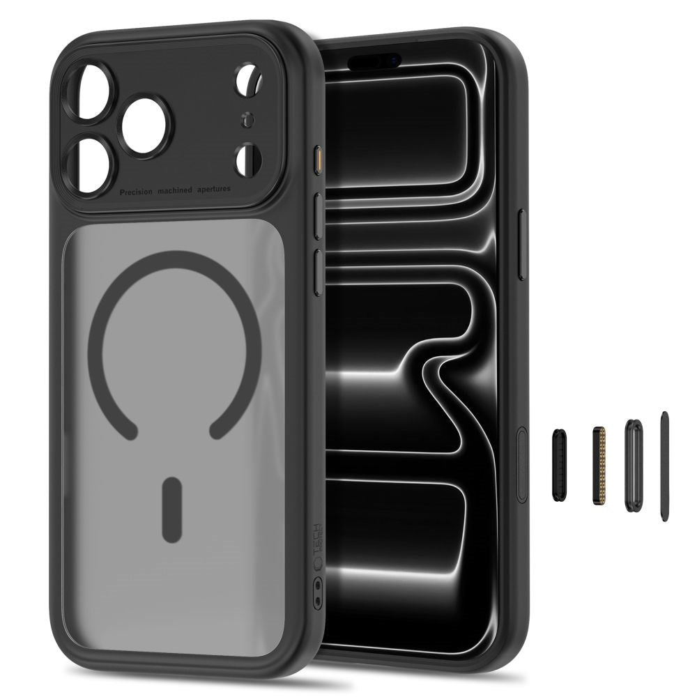 iPhone 18 Pro / 17 Pro Tech-Protect MagPeak Case - MagSafe Compatible - Matt Black