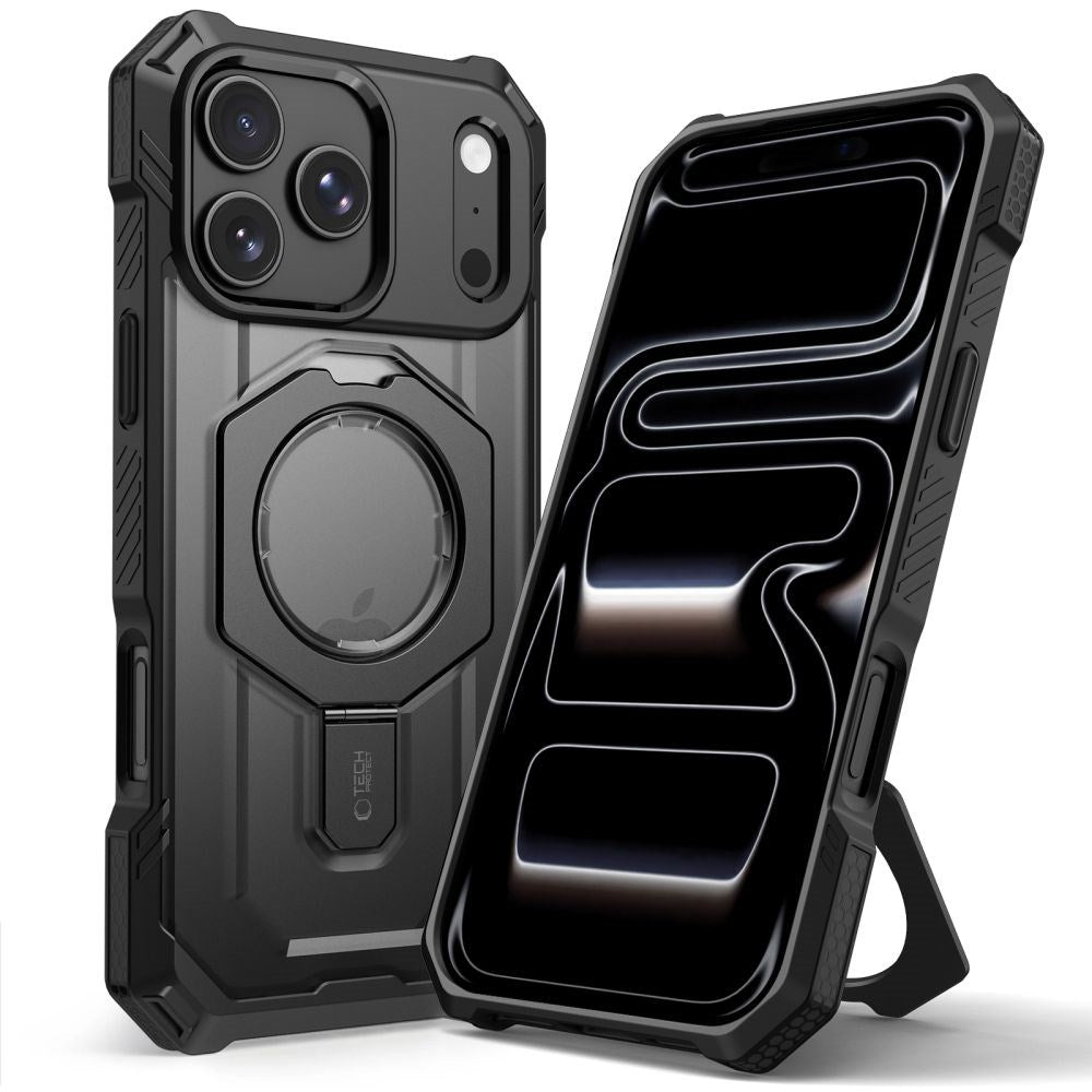 iPhone 18 Pro / 17 Pro Tech-Protect MagForce Case with Kickstand - MagSafe Compatible - Black
