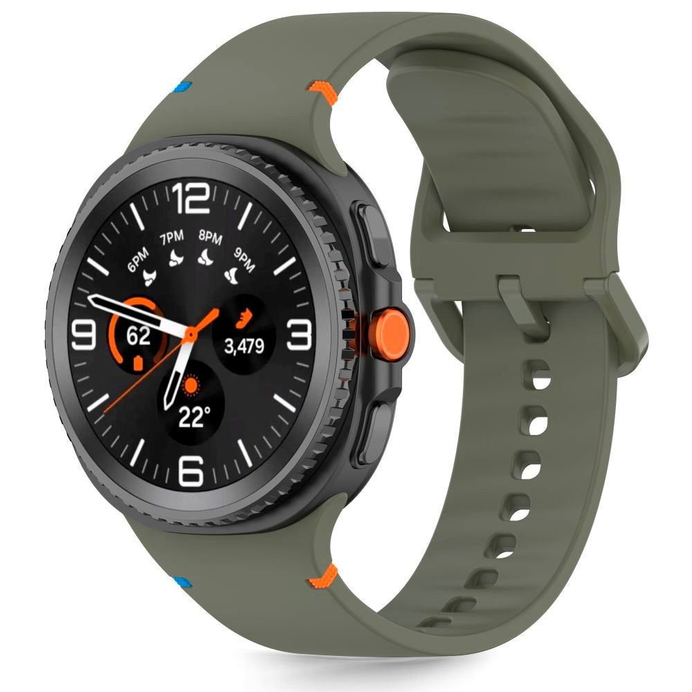 Samsung Galaxy Watch 8 / 8 Classic (40 / 44 / 46mm) Tech-Protect Silicone Strap - Army Green