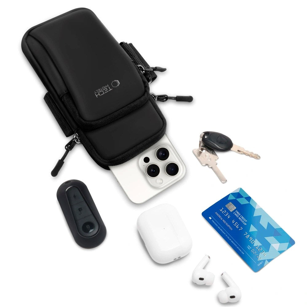 Tech-Protect Running Armband - Universal - Black / White