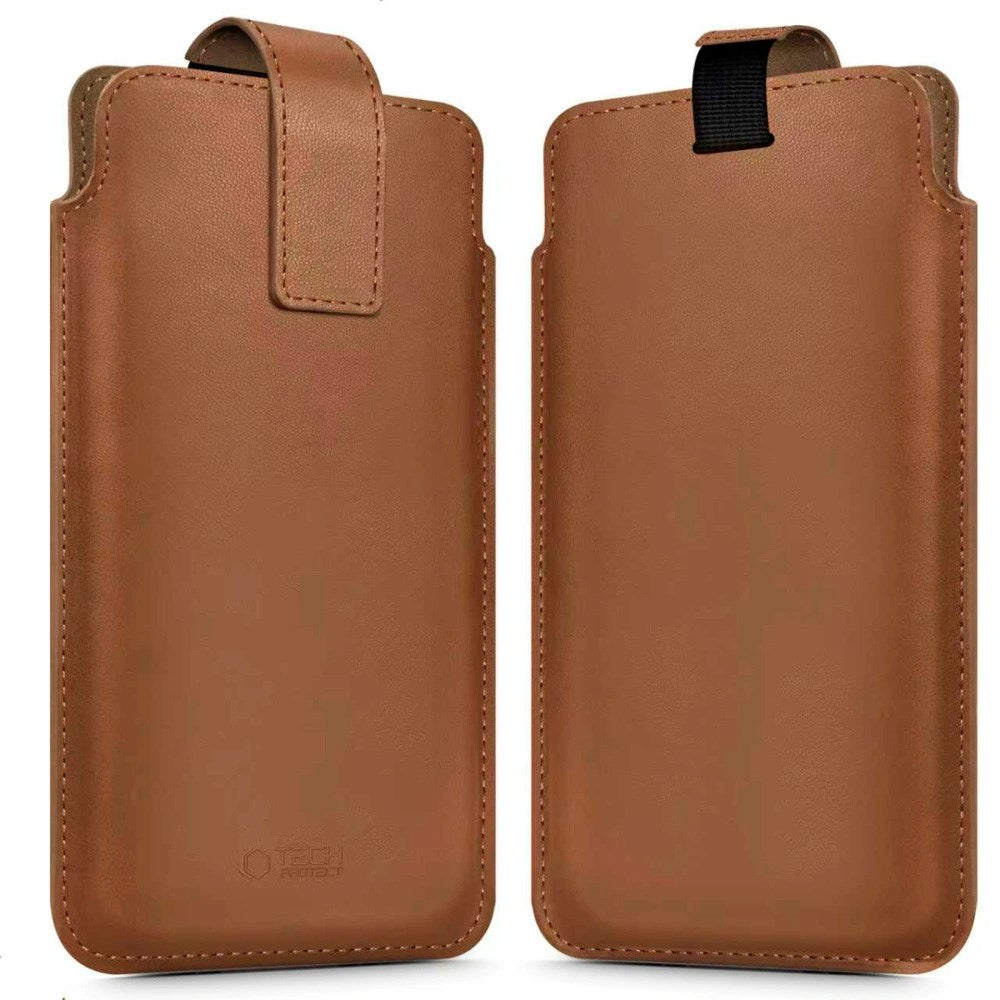 Tech-Protect Universal Phone Pouch - 17 x 10 cm - Brown