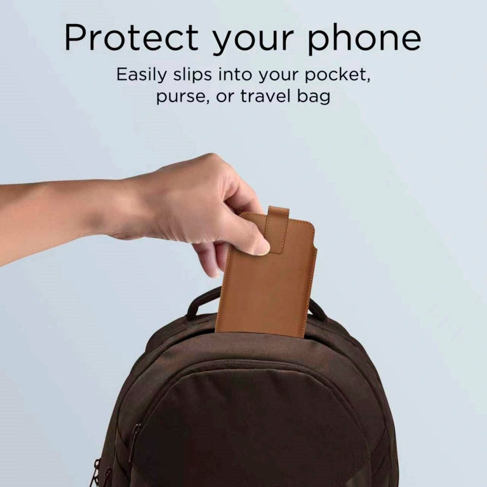 Tech-Protect Universal Phone Pouch - 17 x 10 cm - Brown